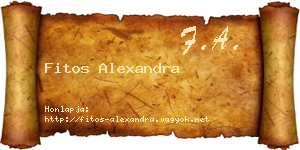 Fitos Alexandra névjegykártya
